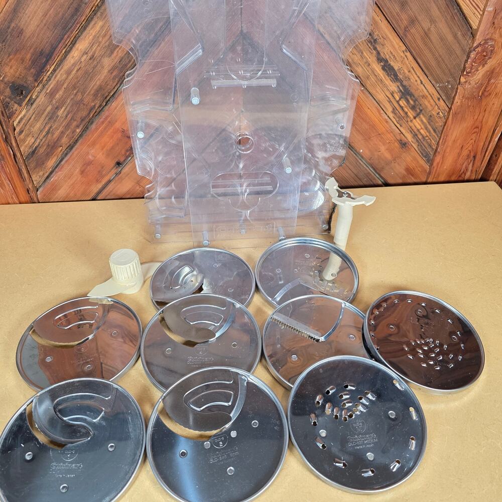 Cuisinart 10 Accessory Blades For DLC-7 Processor In DLC-078 Clear Case Holder